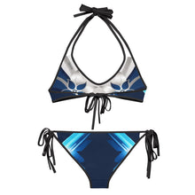Charger l'image dans la galerie, Blue Flowered Reverse Bikini