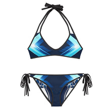 Charger l'image dans la galerie, Blue Flowered Reverse Bikini
