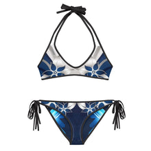 Charger l'image dans la galerie, Blue Flowered Reverse Bikini