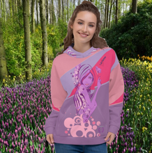 Muat gambar ke penampil Galeri, Female Hoodie - Purple Lady