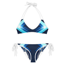 Charger l'image dans la galerie, Blue Flowered Reverse Bikini