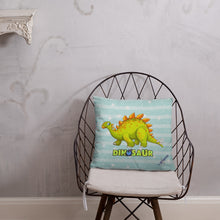 Load image into Gallery viewer, Green Dino Pillow