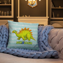 Load image into Gallery viewer, Green Dino Pillow