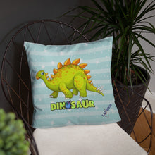 Load image into Gallery viewer, Green Dino Pillow