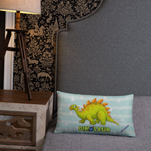 Load image into Gallery viewer, Green Dino Pillow