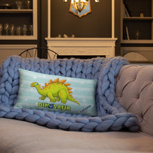 Load image into Gallery viewer, Green Dino Pillow