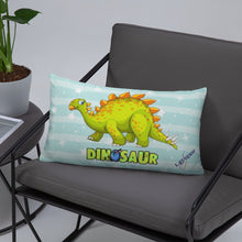 Load image into Gallery viewer, Green Dino Pillow