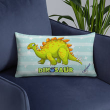 Load image into Gallery viewer, Green Dino Pillow