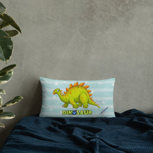 Load image into Gallery viewer, Green Dino Pillow