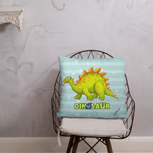 Load image into Gallery viewer, Green Dino Pillow