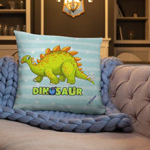 Load image into Gallery viewer, Green Dino Pillow