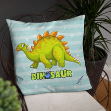 Load image into Gallery viewer, Green Dino Pillow