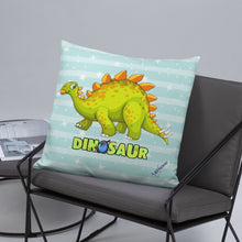 Load image into Gallery viewer, Green Dino Pillow