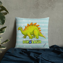 Load image into Gallery viewer, Green Dino Pillow