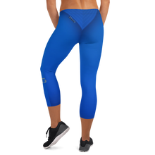 Load image into Gallery viewer, Capri Naughty Blue Leggings