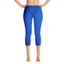Load image into Gallery viewer, Capri Naughty Blue Leggings