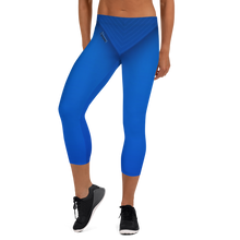Load image into Gallery viewer, Capri Naughty Blue Leggings