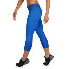 Load image into Gallery viewer, Capri Naughty Blue Leggings