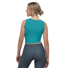 Load image into Gallery viewer, Purple Flower Crop Top