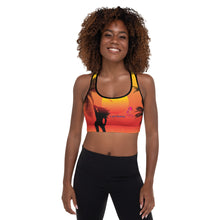 Load image into Gallery viewer, Tropical Padded Sports Bra