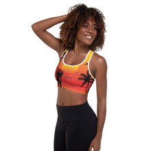 Load image into Gallery viewer, Tropical Padded Sports Bra