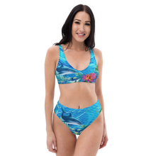 Load image into Gallery viewer, Dolphin Song - Recycled high-waisted bikini