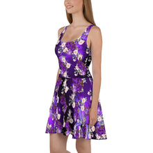 Load image into Gallery viewer, Purple Skater Dress