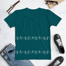 Cargar imagen en el visor de la galería, Women's T-shirt Green Stripe