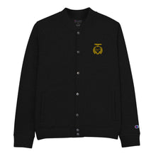 Load image into Gallery viewer, Gold Embroidered Champion Bomber Jacket