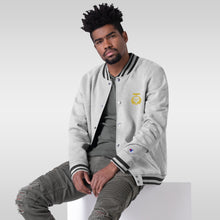 Load image into Gallery viewer, Gold Embroidered Champion Bomber Jacket