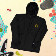 Load image into Gallery viewer, Embroidered Gold Champion Packable Jacket