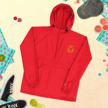 Load image into Gallery viewer, Embroidered Gold Champion Packable Jacket