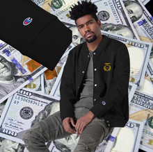 Load image into Gallery viewer, Gold Embroidered Champion Bomber Jacket