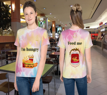 Load image into Gallery viewer, Crew neck Hay-ley t-shirt - I&#39;m Hungry
