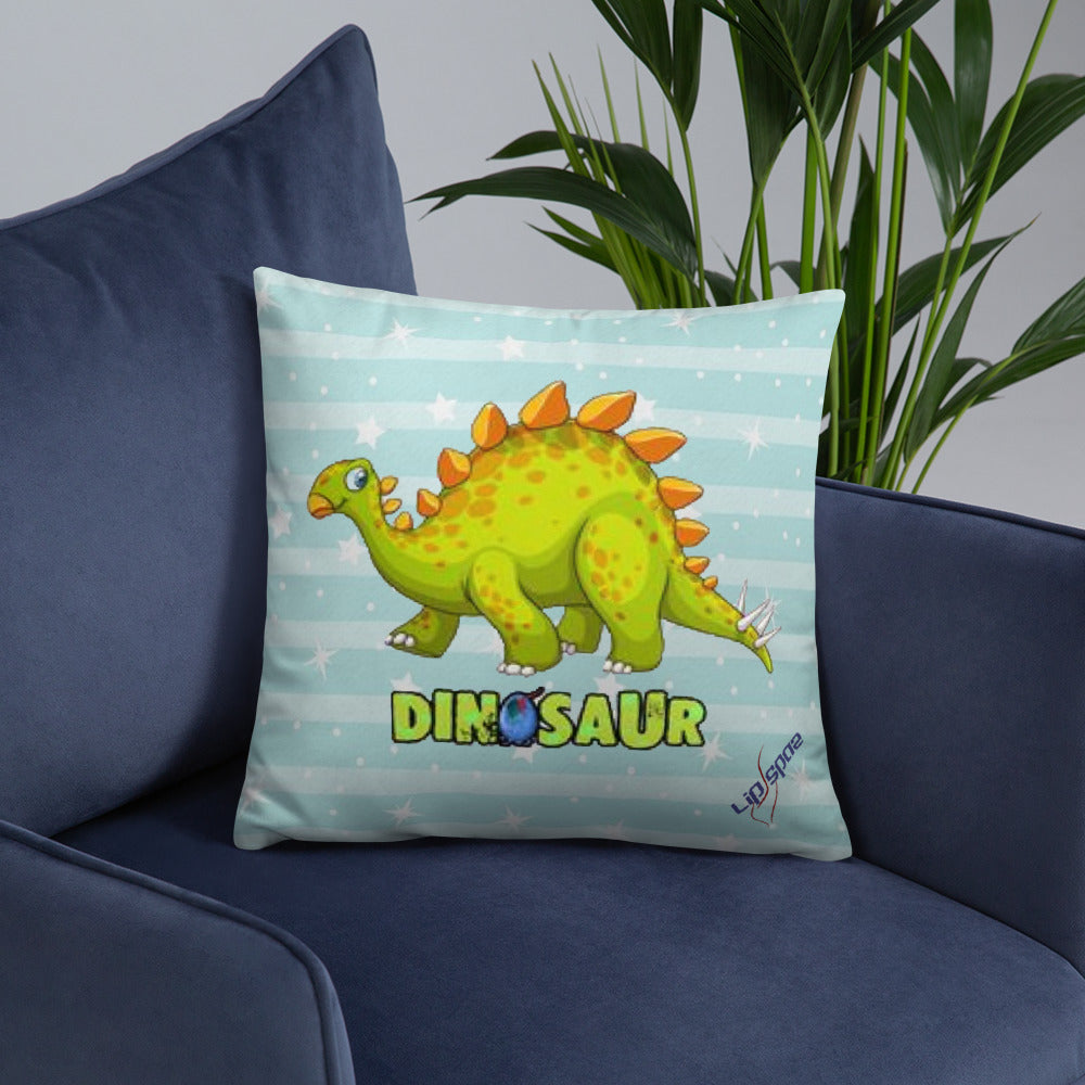 Green Dino Pillow