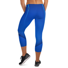 Load image into Gallery viewer, Capri Wicked Blue Leggings
