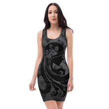 Load image into Gallery viewer, Patterned Little Black Dress
