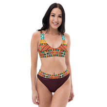 Load image into Gallery viewer, Navajo Recycled high-waisted bikini
