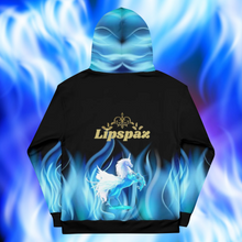 Load image into Gallery viewer, Hoodie - Hey-Ley Blue Fire
